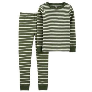 Carter’s Boys Striped Shirt and Pants Pajamas